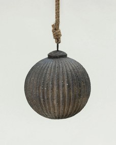 Sklenená ozdoba Rustic Black 10 cm
