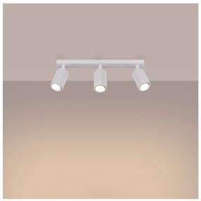 Biele bodové svietidlo 6,5x45 cm Gleam – Sollux