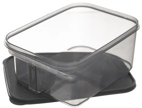 Dóza na potraviny s vrchnákom a uchom MATRIX, 2,6l, sivá