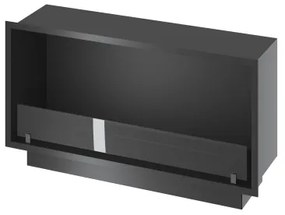 InFire - Vstavaný BIO krb 49,4x104,4 cm 6kW čierna