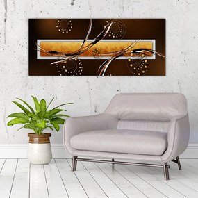 Obraz abstrakcie - Motýle (120x50 cm)