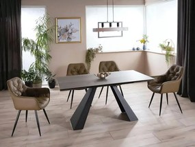 Olivová stolička CHERRY z eko kože