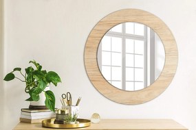 Textúra dreva Okrúhle dekoračné zrkadlo na stenu