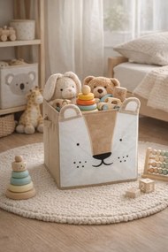 Úložný box Lion, 29x29x29 cm, hnedá