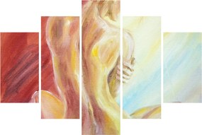 Obraz odpočívajúce ženy, olejomaľba (150x105 cm)