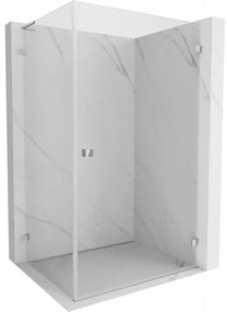 Mexen Lunar-B L výklopný sprchový kút pravý 100 x 70 cm, číre sklo, chrómová, 832L-100-070-01-00-P