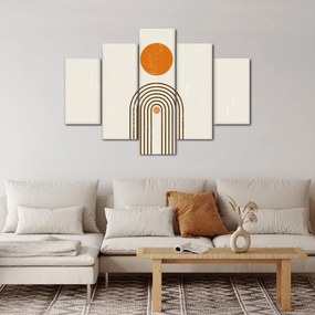 Obraz - Hnedé oblúky (150x105 cm)