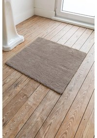 Hnedá bavlnená kúpeľňová predložka Tiseco Home Studio Luca, 60 x 60 cm