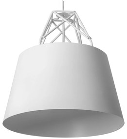 Toolight Toolight, závesná kovová stropná lampa 1xE27 APP423-1CP, biela, OSW-00553