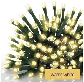 LED Vianočná vonkajšia reťaz 200xLED/8 módov 8,6m IP44 teplá biela