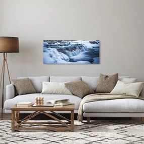 Obraz rieky v zime (120x50 cm)