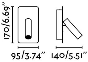 FARO 62120 - LED Nástenné bodové svietidlo SUAU LED/3W/230V biela