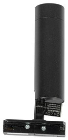 Moderné čierne bodové svetlo pre 1-fázový 35mm koľajnicový systém - Iconic Jeana Luxe