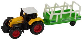 Lean Toys Súprava Traktora s vlečkou a koníkom 1:64