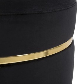 Taburet PARIS 35 cm čierny