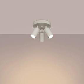 Sollux SL.1497 - Bodové svietidlo RING 3xGU10/10W/230V krémová