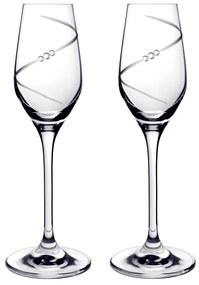 ELITE GLASS Silhouette - poháre na likér so Swarovski® Elements | sada 6 ks