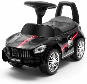 Detské odrážadlo so zvukom Baby Mix RACER čierne