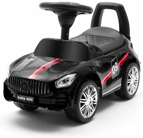 Detské odrážadlo so zvukom Baby Mix RACER čierne