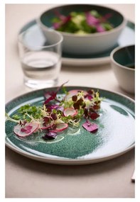 Biela/zelená miska z kameniny 850 ml Gastro White/Green – Bitz