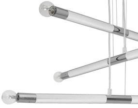 Luster na lanku BASTONE WHITE 6xE14/40W/230V