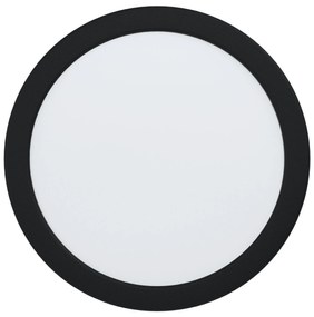 EGLO Chytré zápustné LED osvetlenie FÚEVA-Z, 16,5 W, teplá biela-studená biela, 22cm, okrúhle, čierne