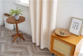 Zatemňovací záves DUNES VELVET 140x250 cm, krémová Zavesenie: Kovové krúžky