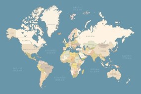 Samolepiaca tapeta klasická vintage mapa