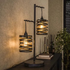 Stolová lampa 82-91 2L Spindle Slate Gray  - Komfort-nábytok