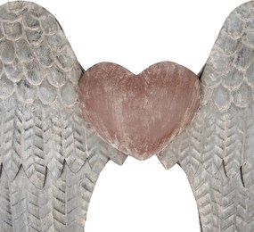Zinková antik nástenná dekorácia anjelské krídla Wings Angel - 79*6*113 cm
