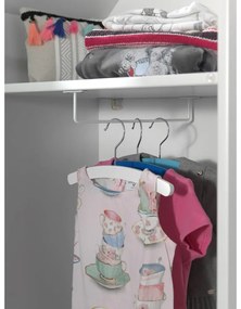 Bielo-svetlomodrá otvorená detská šatníková skriňa 173x171,5 cm CASAMI BRUGES – Vipack