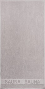 XXXLutz SAUNOVÁ OSUŠKA, 90/180 cm, strieborná Bio:Vio - Kúpeľňový textil - 004417004701