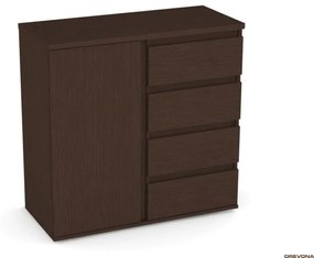 Drevona, komoda, REA AMY 7, biela