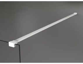 Mexen Kioto, Walk-In sprchová zástena 90 x 200 cm, 8mm sklo číre/námraza, biely profil, 800-090-101-20-35