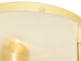 Moderné kúpeľňové bodové svetlo mosadzné 3-žiarovkové IP44 - Ducha