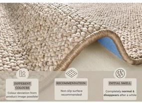 Svetlohnedý koberec 200x300 cm Wolly – BT Carpet