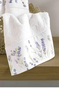 Soft Cotton Malé uteráky LAVENDER GARDEN 32x50 cm, 3 ks