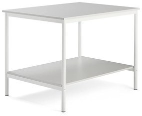 Pracovný stôl, 1200x900x900 mm, svetlošedá, biela