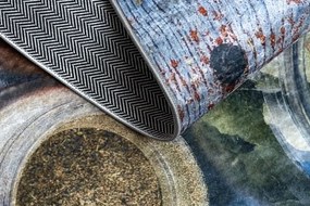 Protišmykový koberec / behúň ANDRE 33550 modrý / zelený