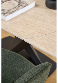 Tmavozelená jedálenská stolička s podrúčkami Graham – Actona