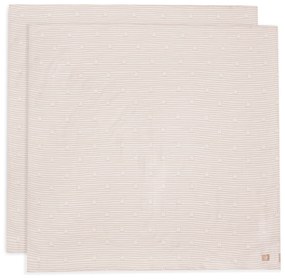 Plienky zavinovacie 2ks 115x115 cm Miffy Stripe Biscuit