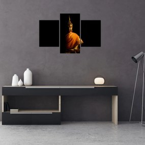 Obraz - Zlatá socha Budhu (90x60 cm)