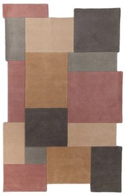 Vlnený koberec Flair Rugs Collage Earthy, 120 x 180 cm