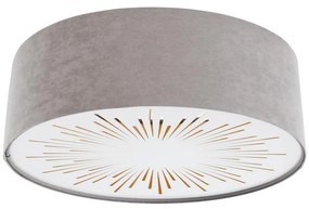 Stropné svietidlo RAYS 2xE27/60W/230V pr. 60 cm šedá