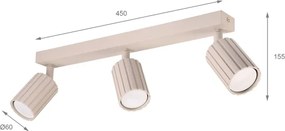 Brilagi - Bodové svietidlo CRISPINA 3xGU10/10W/230V béžová