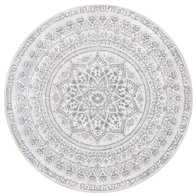 Koberec Boho-Stil sivý kruh