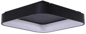 Moderné LED stropné svietidlo Solvent S 80 čierne s diaľkovým ovládačom