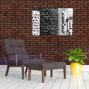 Obraz čiernobiele architektúry (90x60 cm)