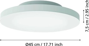 LED smart stropné svietidlo 22 W TURCONA-Z – EGLO