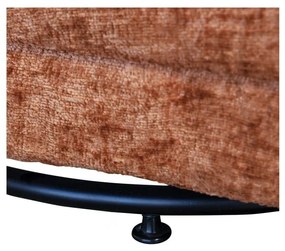 Oranžové zamatové kreslo Atty – WOOOD